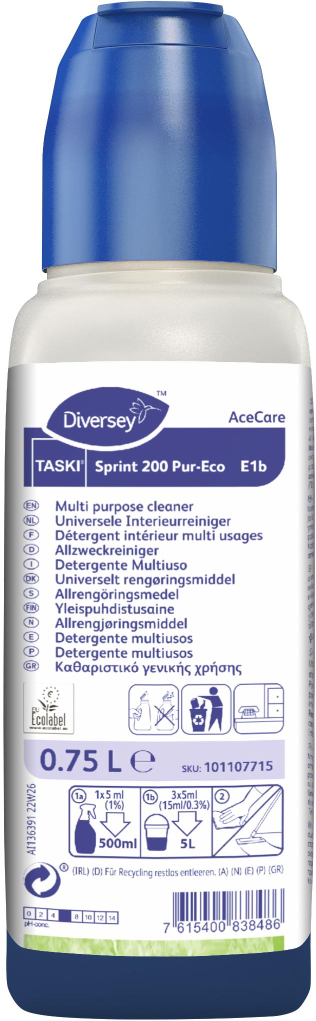 TASKI Sprint 200 Pur Eco Ace Care TASKI Diversey E Batiment Entretien