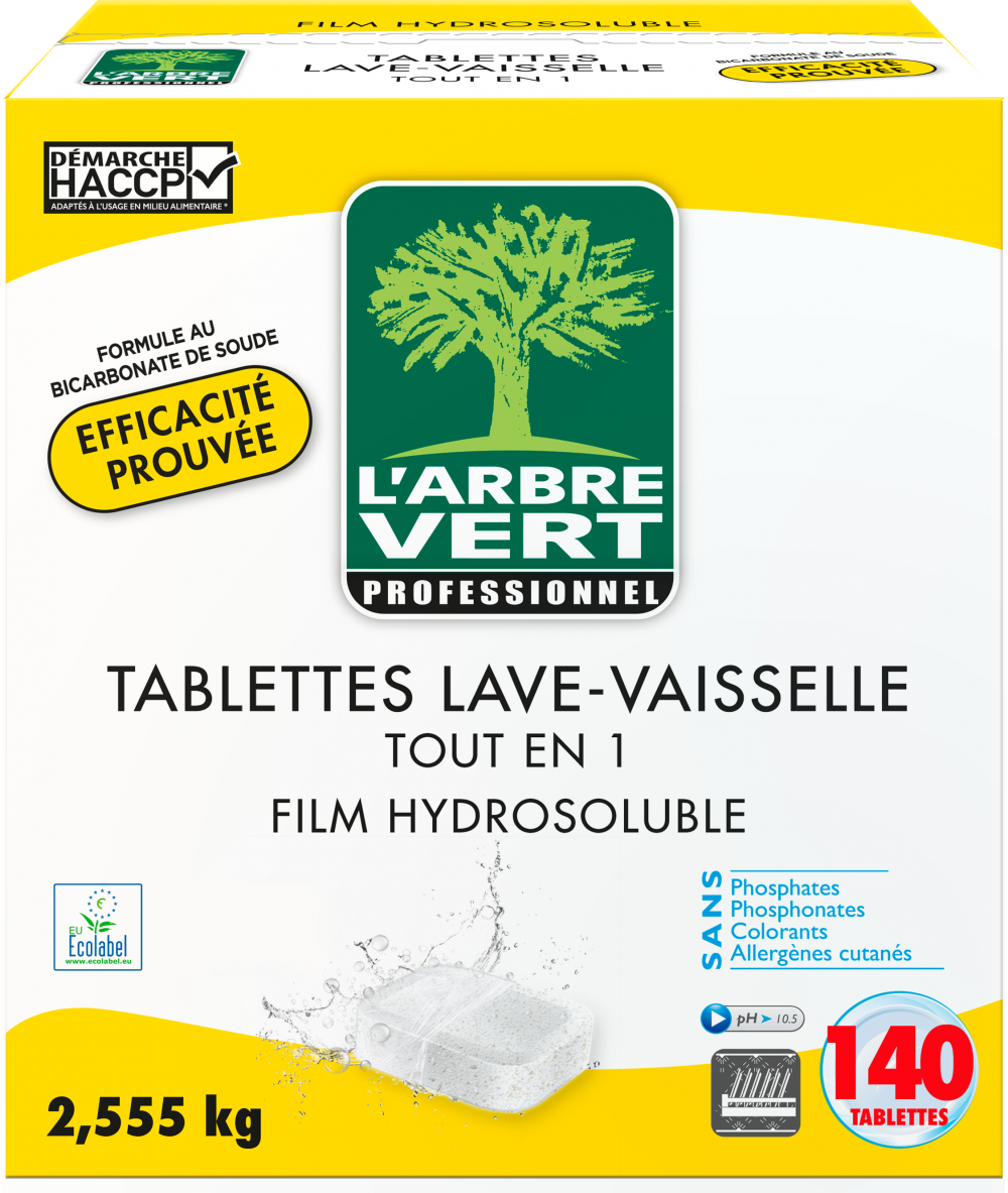 Image de Tablettes Lave-vaisselle tout en 1 - Hypoallergénique - 140 Tablettes