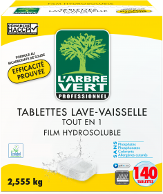 Image de Tablettes Lave-vaisselle tout en 1 - Hypoallergénique - 140 Tablettes